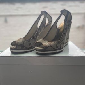 Coach Wedges 5.5 (Khaki/Nat)